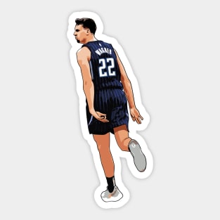 Franz Wagner Vector Back Celebration Dark Sticker